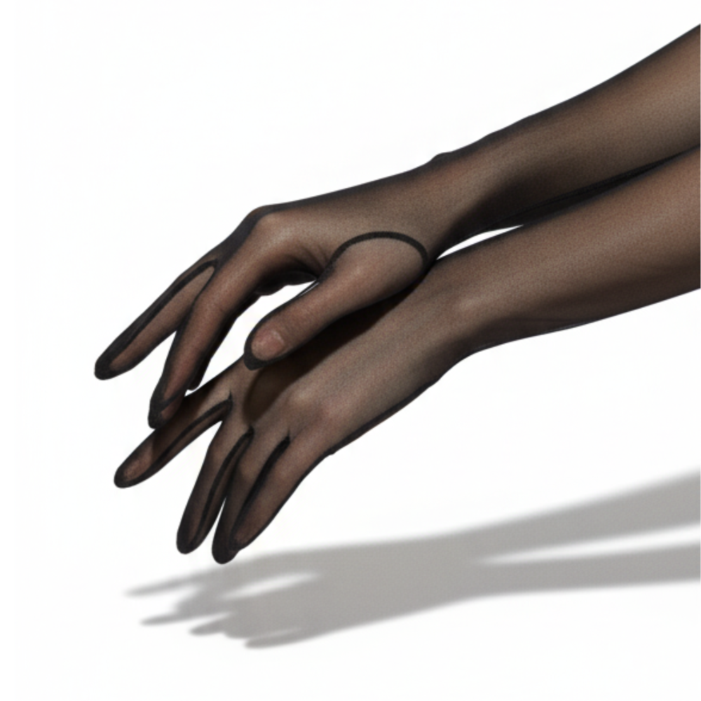 Gloves semi-transparent