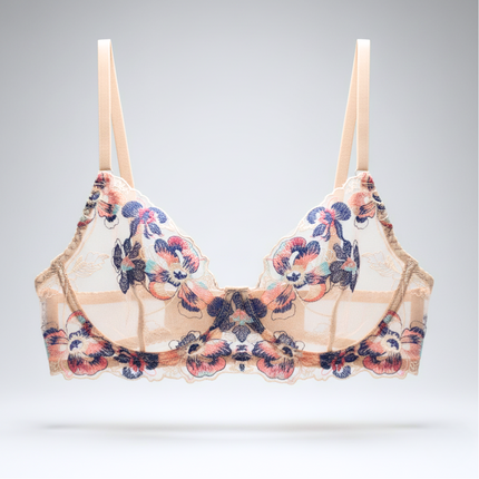 Secret Garden Blue - Bügel BH