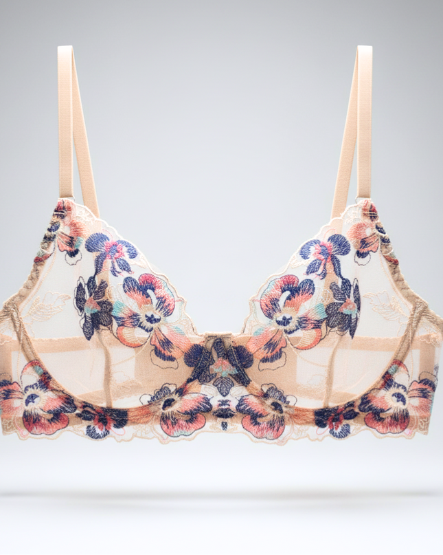 Secret Garden Blue - Bügel BH