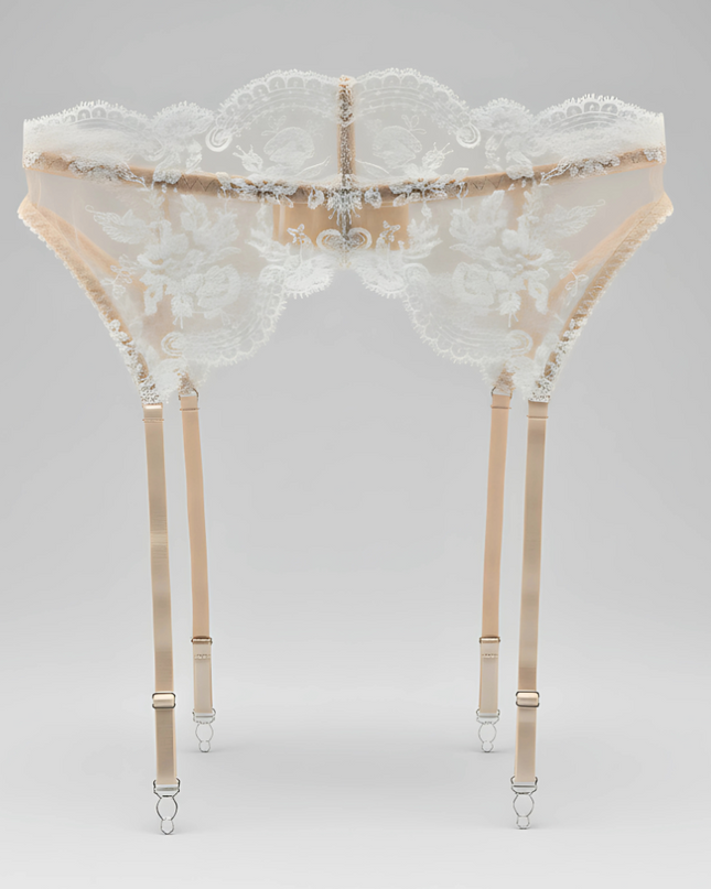 Ivory Blossom - Strumpfhalter