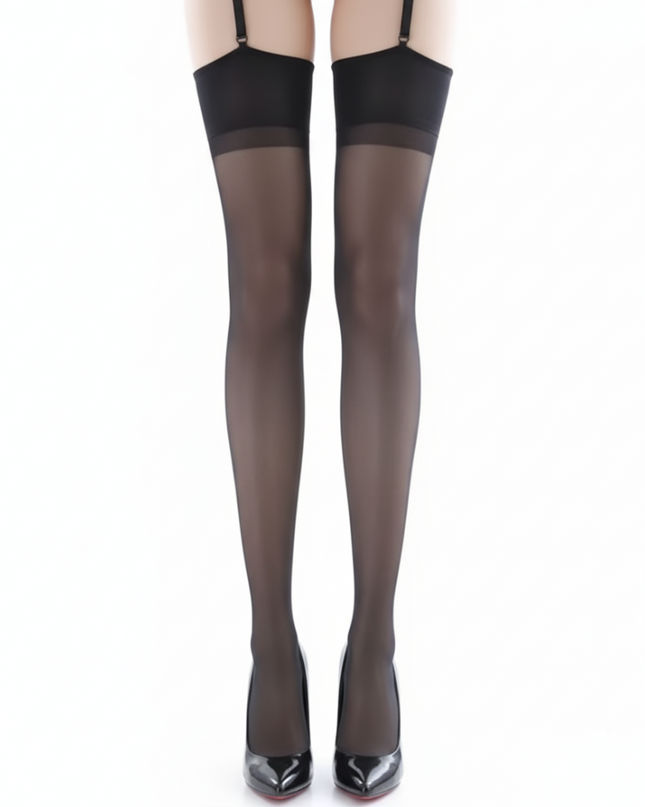 Overkneestrümpfe Klassik - Black