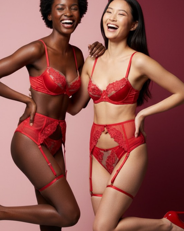 Scarlet Flame - Strumpfhalter