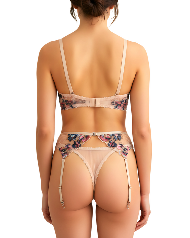 Secret Garden Blue  - String Tanga