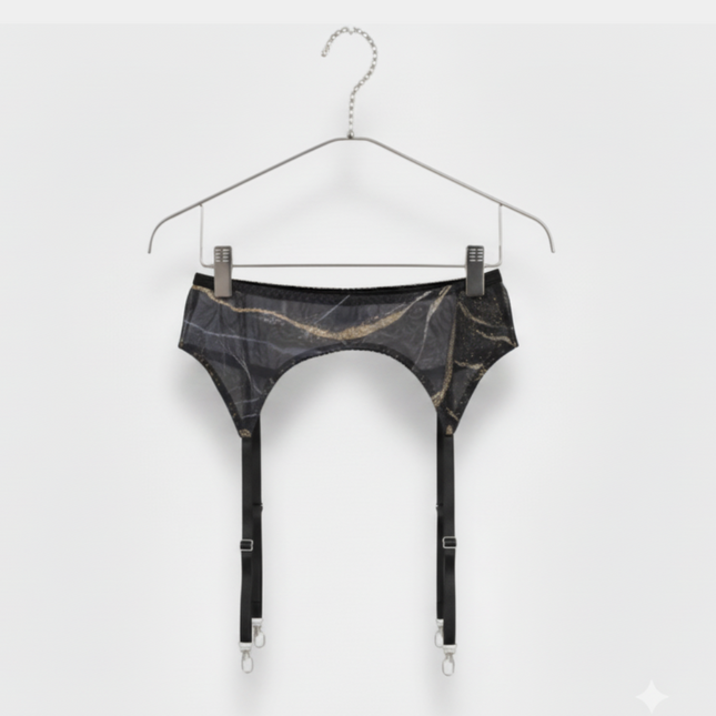 Marble Muse - Garter Belt with Stockings
