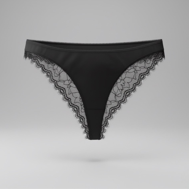Pure Adonis Black - Brazilian Tanga